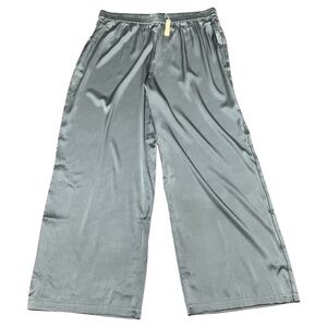 Skims charcoal gray wide leg high waist pants size 2X new